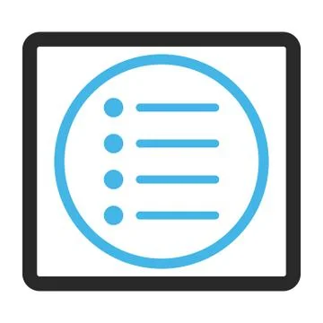 Items Framed Vector Icon Stock Illustration