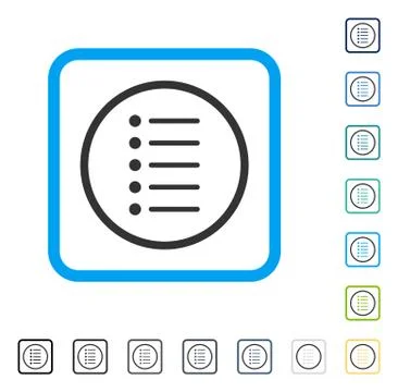 Items Framed Vector Icon 스톡 일러스트