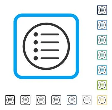 Items Framed Vector Icon 스톡 일러스트