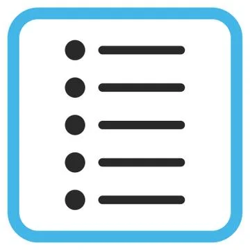 Items Glyph Icon In a Frame Stock Illustration