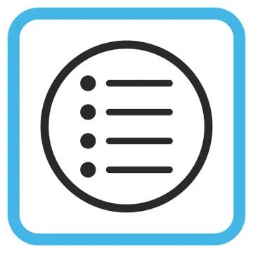 Items Glyph Icon In a Frame Illustrazione stock