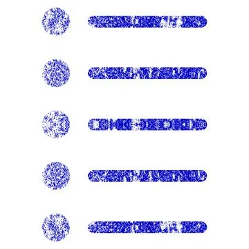 Items Grunge Textured Icon Stock Illustration