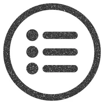 Items Icon Rubber Stamp Stock Illustration