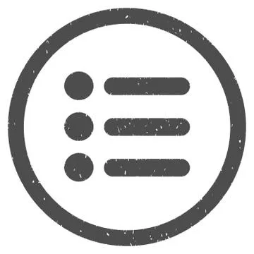 Items Icon Rubber Stamp 스톡 일러스트
