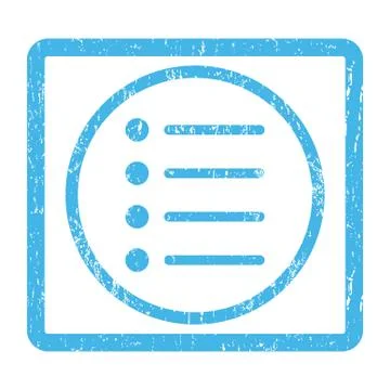 Items Icon Rubber Stamp Stock Illustration