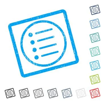 Items Icon Rubber Watermark 스톡 일러스트