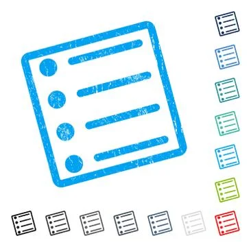 Items Icon Rubber Watermark 스톡 일러스트