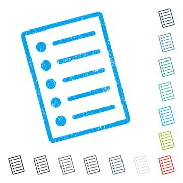 Items Icon Rubber Watermark 스톡 일러스트