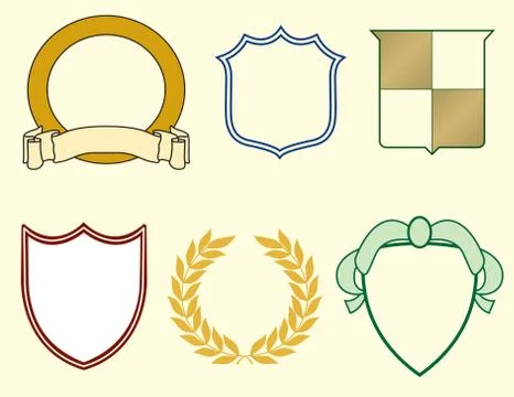 Items for logos Stockillustratie