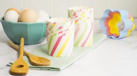 Items for making desserts in the home kitchen Foto stock