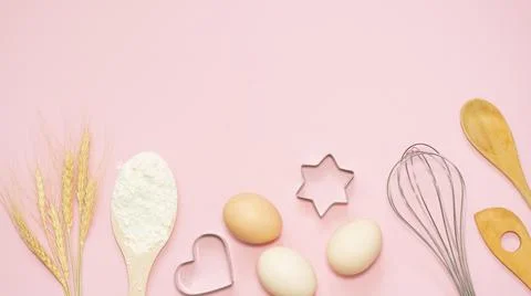 Items for making desserts in the home kitchen Foto stock