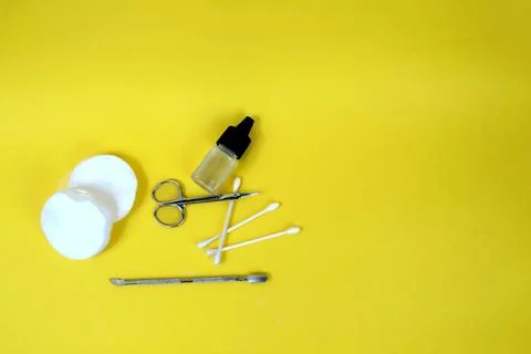 Items for a neat manicure at home Stock Photos