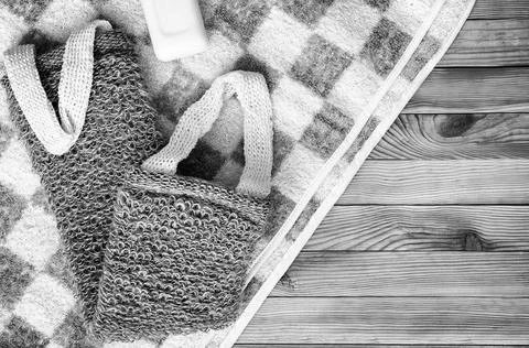 Items needed for a bath or sauna Foto stock