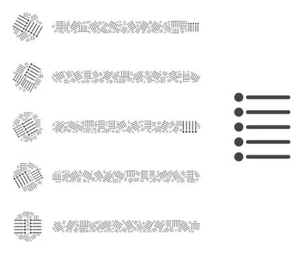 Items Recursive Composition of Self Icons イラスト素材