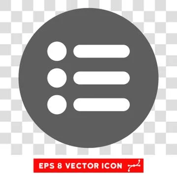 Items Round Vector Eps Icon Illustrazione stock
