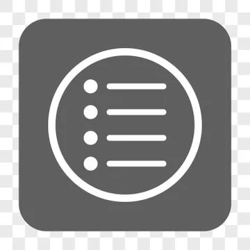 Items Rounded Square Button Stock Illustration