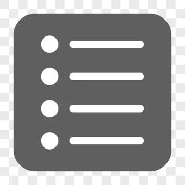 Items Rounded Square Button Stock Illustration