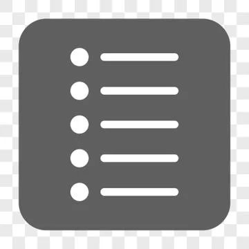 Items Rounded Square Button Illustrazione stock