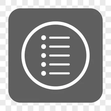 Items Rounded Square Button Illustrazione stock