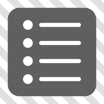 Items Rounded Square Button Stock Illustration