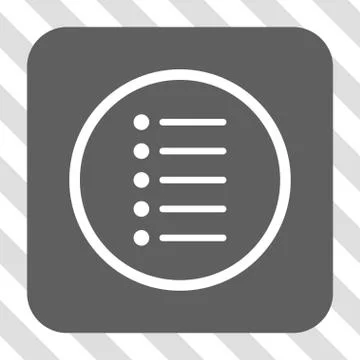 Items Rounded Square Button Illustrazione stock