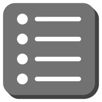 Items Rounded Square Glyph Icon 스톡 일러스트