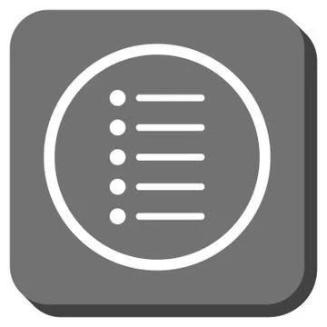 Items Rounded Square Glyph Icon 스톡 일러스트