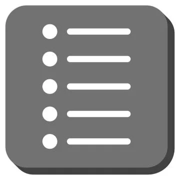Items Rounded Square Vector Icon Stock Illustration
