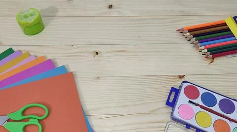 Items for school Foto stock