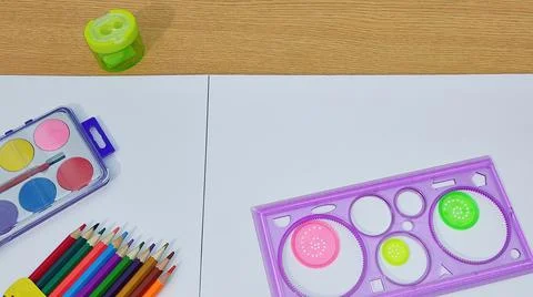 Items for school Stock Photos