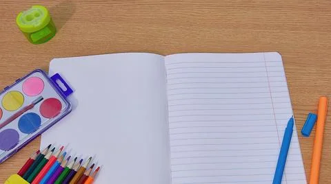 Items for school Foto stock