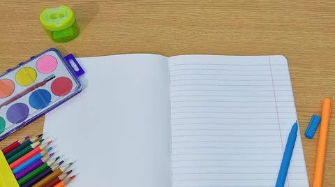 Items for school Foto stock