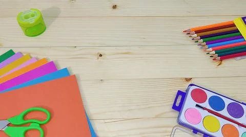 Items for school Stock Photos