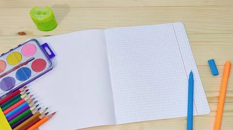 Items for school Stock Photos