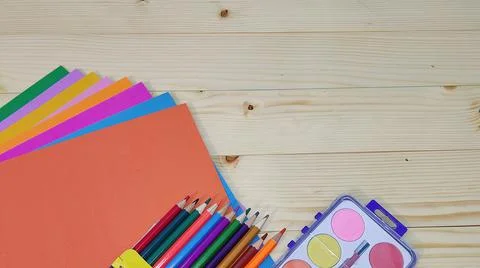 Items for school Stock Photos