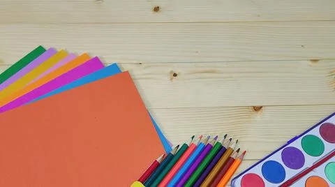 Items for school Stock Photos