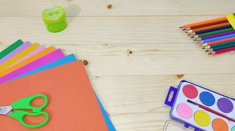 Items for school Foto stock