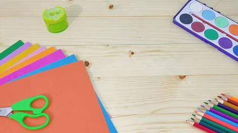 Items for school Foto stock