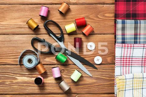 Items for sewing or DIY Stock Photos