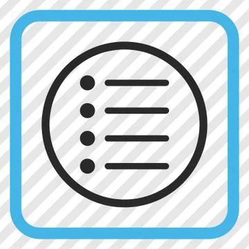 Items Vector Icon In a Frame Stock Illustration