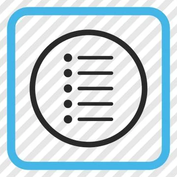 Items Vector Icon In a Frame Stock Illustration