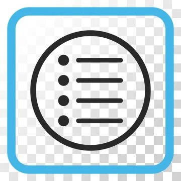 Items Vector Icon In a Frame Stock Illustration