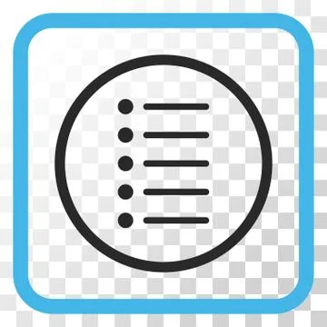 Items Vector Icon In a Frame Illustrazione stock