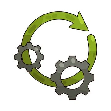 Iterate illustration Stock Illustration