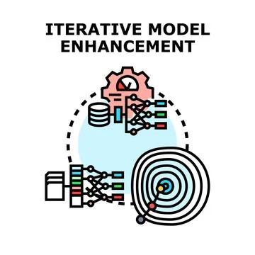 Iterative model enhancement process development and optimization イラスト素材
