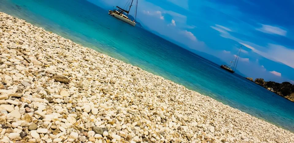 Ithaca - the beach Stock Photos