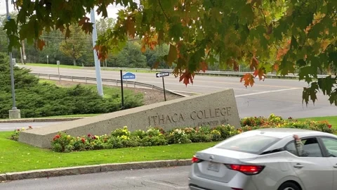 Ithaca College Sign Stock-Footage 219352901