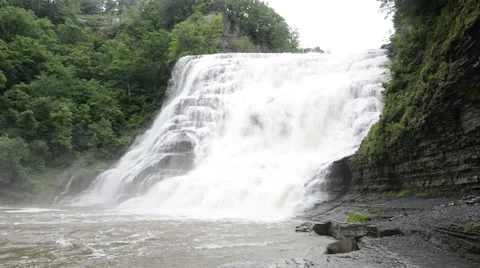 Ithaca Falls, Ithaca, New York. 1080/30 35s Stock Footage 39963216