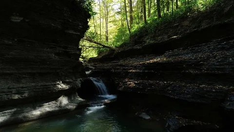 Ithaca-Gorges-4 Video stock 128981471