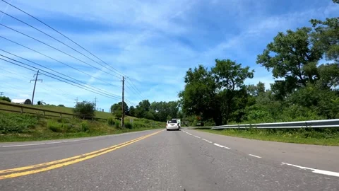 Ithaca, New York July 07 2020 Driving Finger Lakes Vídeos de archivo 267319912
